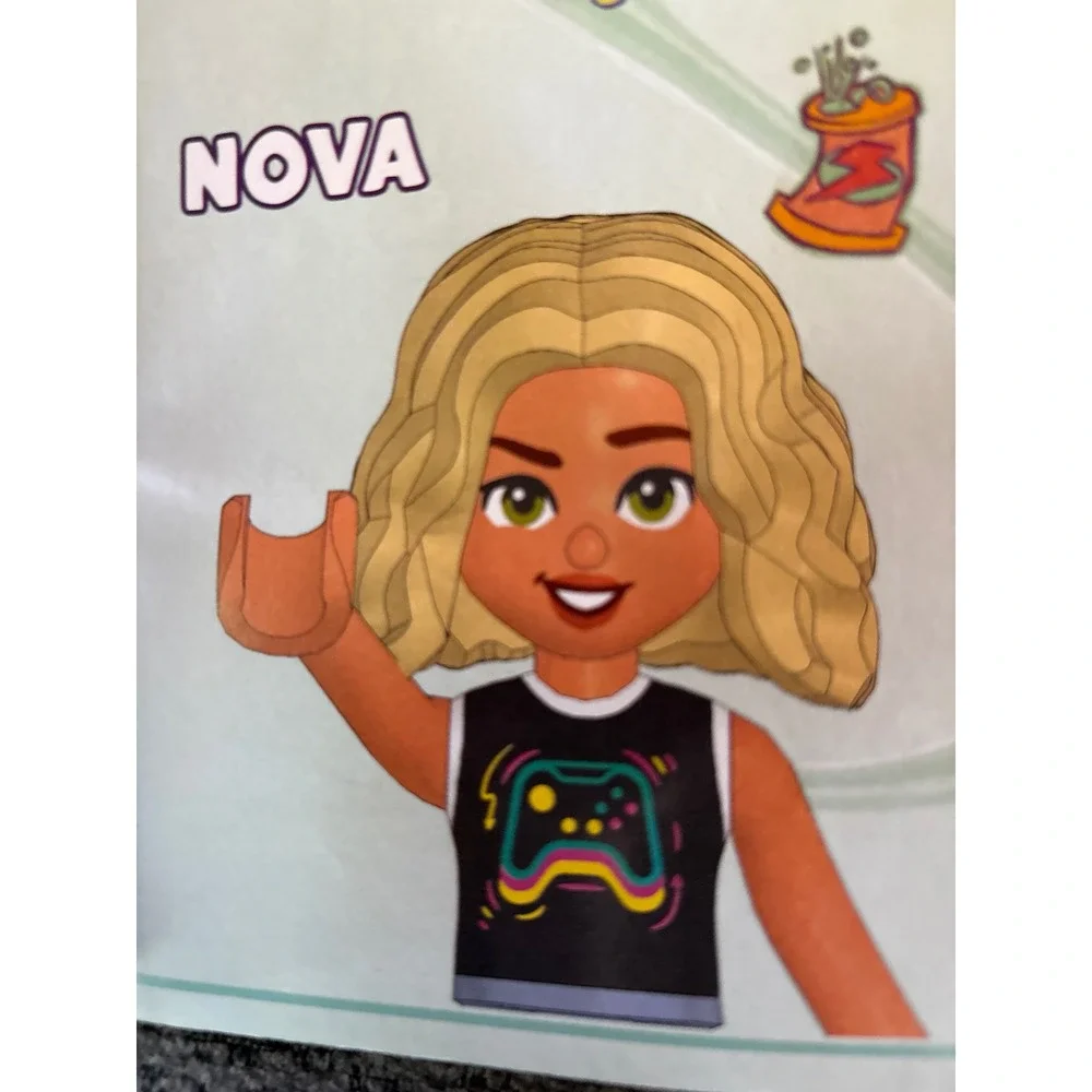 LEGO Friends Novas Room 41755 Gaming Bedroom Set with 5 Figures and Manual